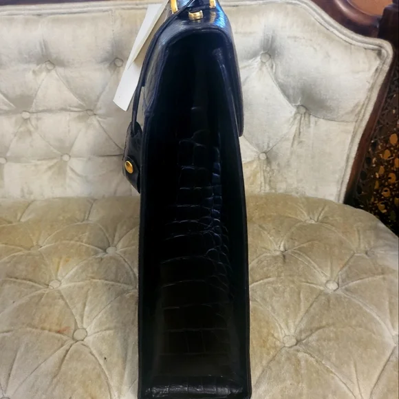 Real leather made in Italy  oversize unisex hand bag - Picture 7 of 11